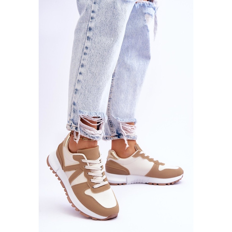 Ženske niske bež sportske cipele Elliot 2