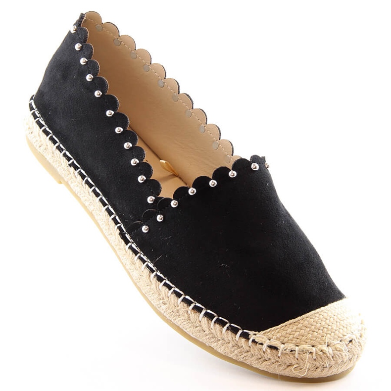 Ženske slip-on espadrile crne Vinceza 34595 crno 1