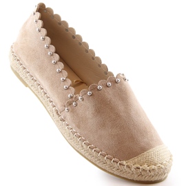 Ženske slip-on espadrile bež Vinceza 34595 1