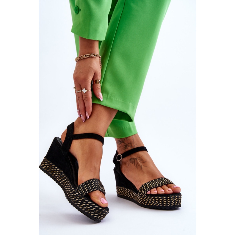 Klasične ženske sandale na tanku crnu Malmo crna 2