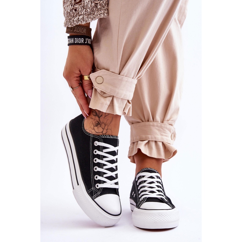 FB2 Ženske tenisice na masivnoj platformi Black Ember crna 1