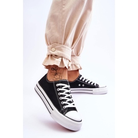 FB2 Ženske tenisice na masivnoj platformi Black Ember crna 2