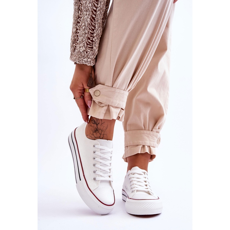 FB2 Ženske tenisice na masivnoj platformi White Ember bijela 1