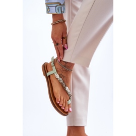 Ženske sandale s remenčićima Green Alamis zelena 2