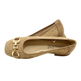 Ženske balerinke Caprice 9-22503-20 311 Bark Comb bež 6