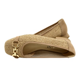 Ženske balerinke Caprice 9-22503-20 311 Bark Comb bež 5