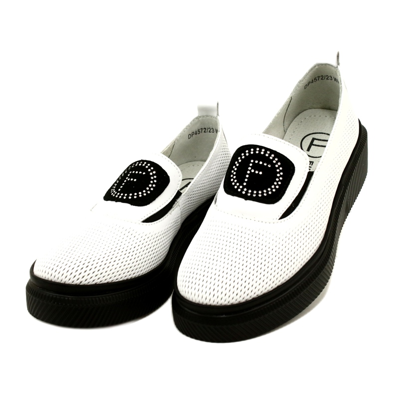 Filippo Bijele elegantne kožne ženske cipele DP4572/23 WH bijela 3