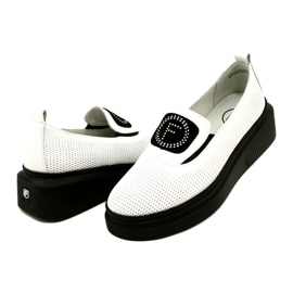 Filippo Bijele elegantne kožne ženske cipele DP4572/23 WH bijela 4