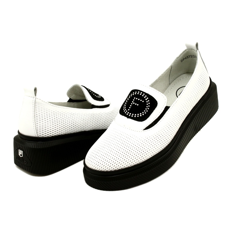 Filippo Bijele elegantne kožne ženske cipele DP4572/23 WH bijela 4