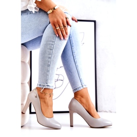 Ženske pumpe na peti siva Sergio Leone Campbell 4