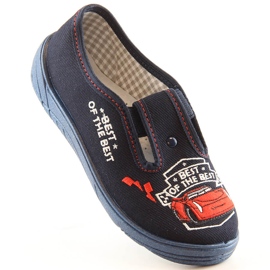 Mornarsko plave dječačke papuče Nazo N017DKW za vrtić plava 1