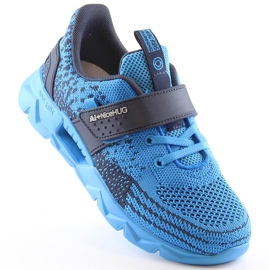 Atletico Dječje sportske cipele na čičak plave AbcKids B91230217 tamnoplava plava 1