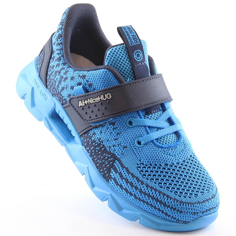 Atletico Dječje sportske cipele na čičak plave AbcKids B91230217 tamnoplava plava 1