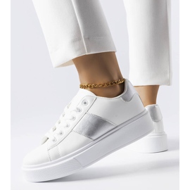 Bijele tenisice sa srebrnom prugom iz Aurélie bijela 2