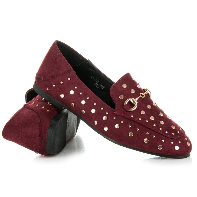 Sergio Todzi Bordo mokasinke s rhinestones crvena 1