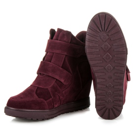 J. Star Velcro tenisice od antilopa crvena 2