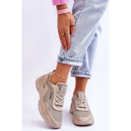 Ženske sportske cipele od tkanine od memorijske pjene Big Star LL274A066 Bež 1