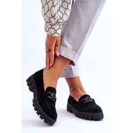 Vinceza Ženske natikače od brušene kože crne Sanvi crno 2