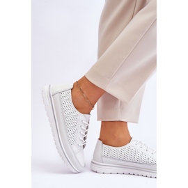 Vinceza Ženska kožna sportska obuća Tenisice Bijela Elami 2