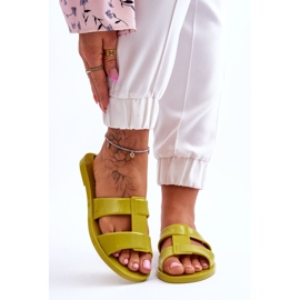 Modne veganske papuče ZAXY JJ285261 Zelene zelena 1