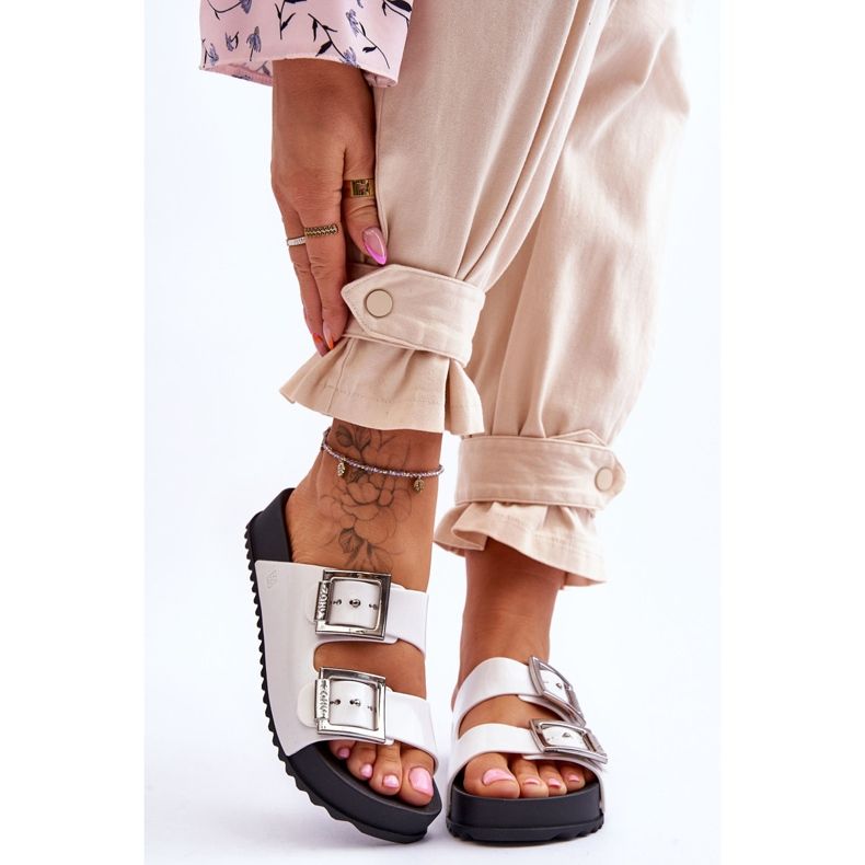 Ženske glatke papuče ZAXY HH285159 Bijele bijela 1