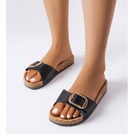 BM Benoit crne natikače s kopčom crna 1