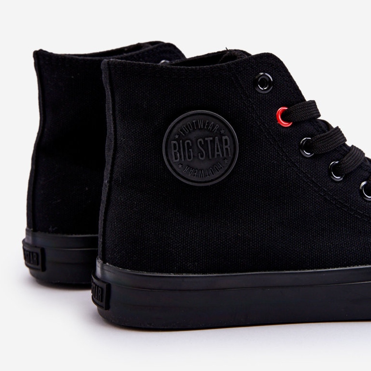 Ženske klasične visoke tenisice Big Star T274033 crne crna 1