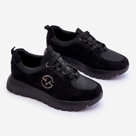 Vinceza Ženske sportske cipele s platformom crne Aisha crna 1