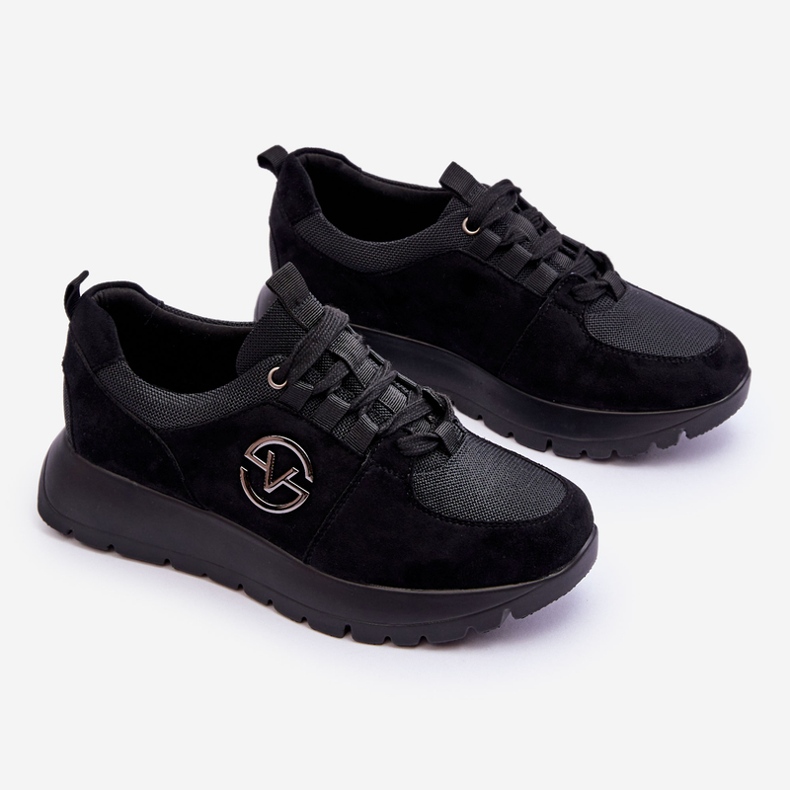 Vinceza Ženske sportske cipele s platformom crne Aisha crna 1