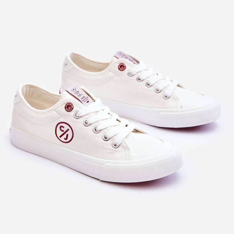 Ženske cross jeans platnene tenisice LL2R4043 bijele bijela 1