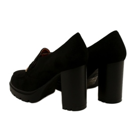 Evento Moderne mokasine na platformu i crnu šipku crno 5
