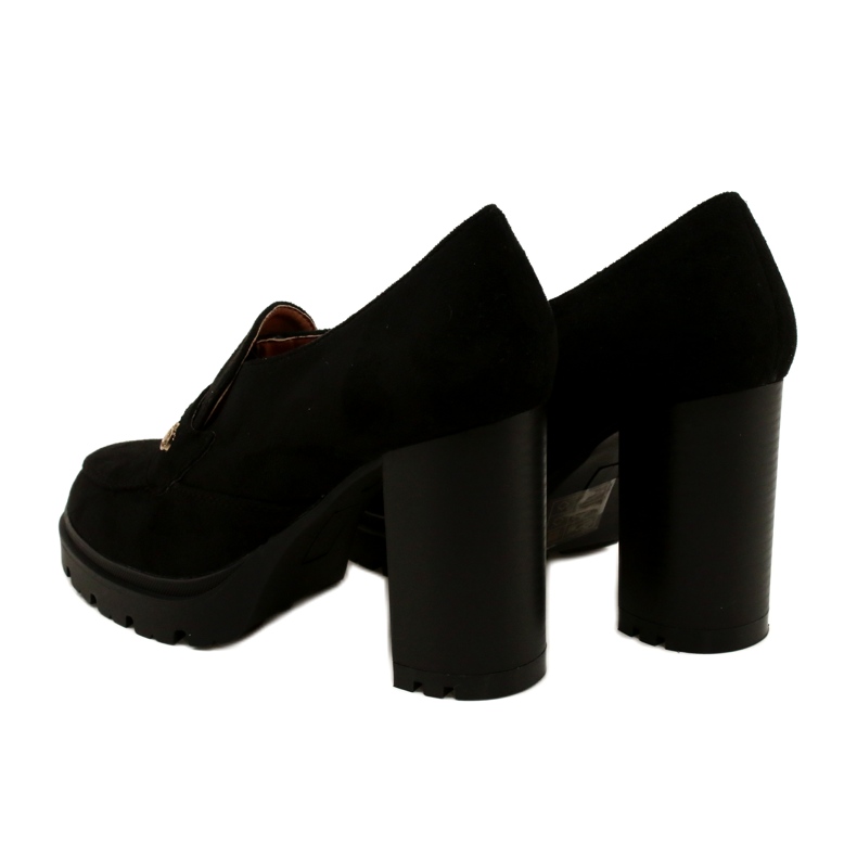 Evento Moderne mokasine na platformu i crnu šipku crna 5