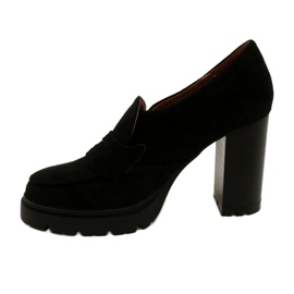 Evento Moderne mokasine na platformu i crnu šipku crna 2