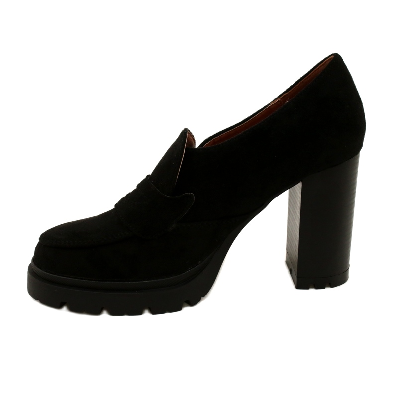 Evento Moderne mokasine na platformu i crnu šipku crna 2
