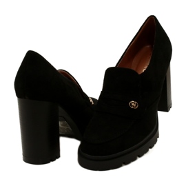 Evento Moderne mokasine na platformu i crnu šipku crno 4