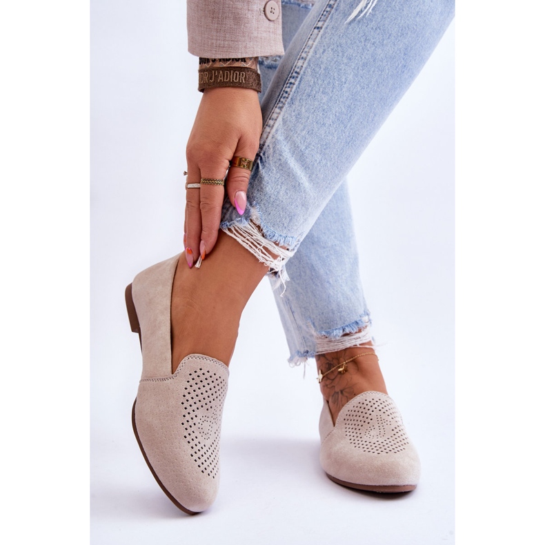 S.Barski Udobne natikače od brušene kože bež Giovana 2