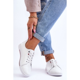 S.Barski Ženske kožne tenisice bijele Renes bijela 2