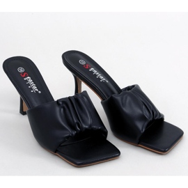 Seastar Devon crne sandale na stiletto petu crno 1