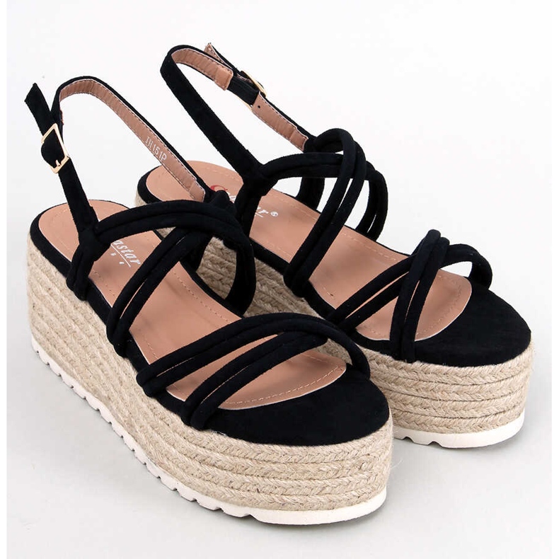 Seastar Altman Crne espadrile na klin crno 1