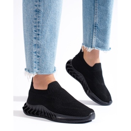 Shelovet crne sportske cipele od tekstila crna 1