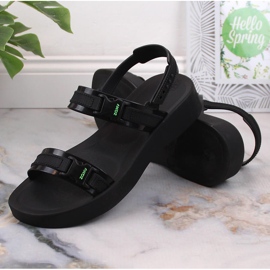 Udobne ženske sportske sandale namirisane crne ZAXY Aventura Sandal HH285286 crno 7