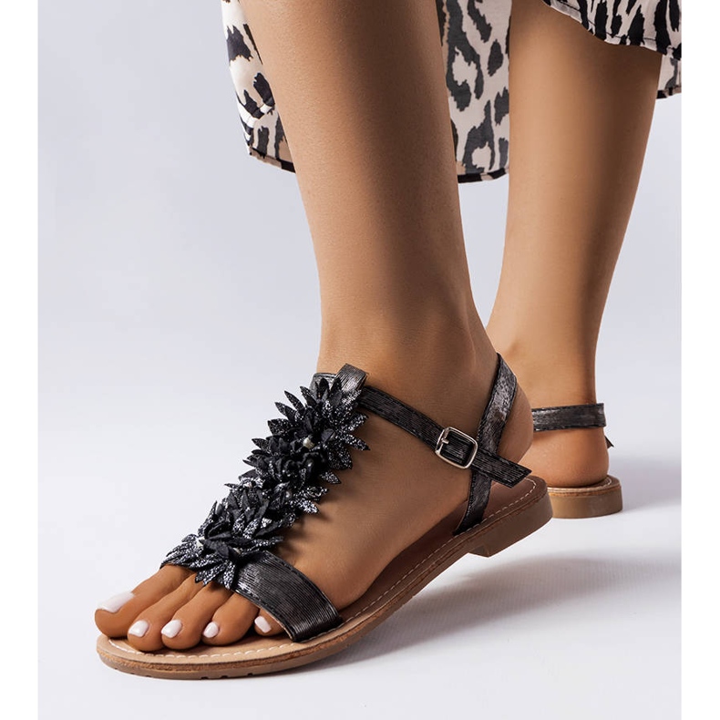 PA1 Crne metalik Richard sandale crno 1