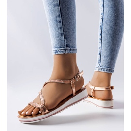 Ružičaste sandale ukrašene Orville kamenčićima ružičasta 1