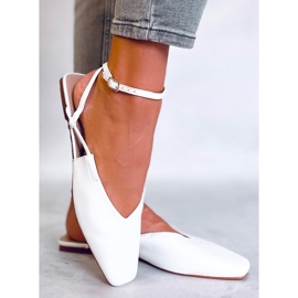 BM Balerinke s otvorenom petom Gianna White bijela 2