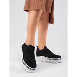 T.Sokolski Tekstilne crne sportske cipele s debelim potplatom iz T.Sokolskog crno 2