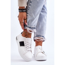 PG1 Ženske sportske cipele s platformom bijeli i crni Soris bijela 1