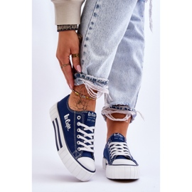 Ženske tenisice na platformu Lee Cooper LCW-23-31-1803L tamnoplave plava 1
