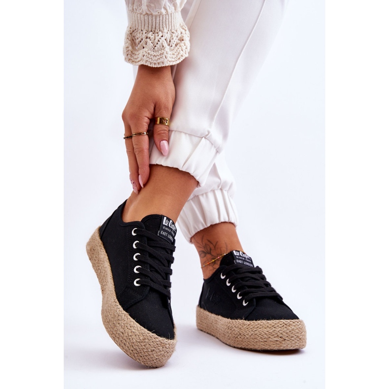 Moderne pletene tenisice Lee Cooper LCW-23-31-1797L crne crna 2