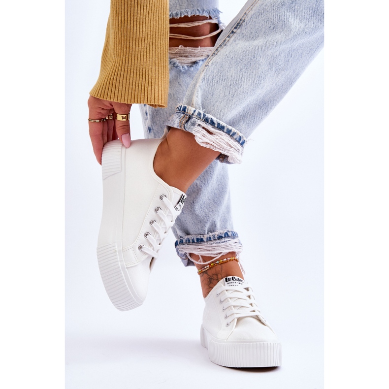 Udobne tenisice s platformom Lee Cooper LCW-23-31-1806L Bijele bijela 2