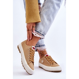 Ženske tenisice s niskom platformom Lee Cooper LCW-23-44-1655L bež 2
